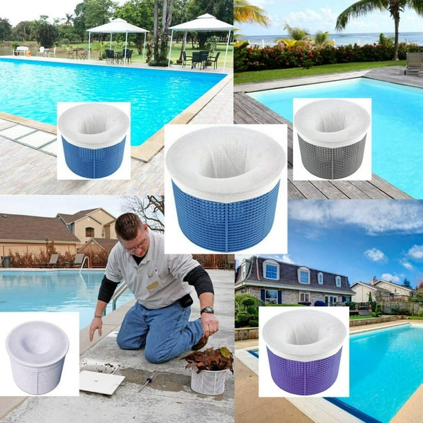 Lot de 5 chaussettes de piscine pour piscines à mailles fines et filtres de  spa,réutilisables