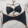 thumbnail image 3 of Traje de baño de dos piezas con sujetador y liguero para mujer, diseño de marca de lujo, bikini sexy con tanga, ropa de playa brasileña, 3 of 4