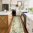 thumbnail image 3 of Moynesa 2'5''x8' Floral Runners for Hallways, 2.5x8ft Kitchen Runner Rug Ultra-Thin Soft Rug, Non-Slip Washable Rug Runner Stain Resistant Boho Rug Low-Pile Carpet Runner for Bathroom Bedroom,Beige, 3 of 7