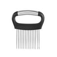 thumbnail image 2 of FURNIX 10-Prong Stainless Steel Onion Holder for Slicing,Non-Slip Grip,Kitchen Assistant Tool for Potatoes Vegetable Meat,Multi-Purpose Food Holder,Ergonomic Handle,Safe Slicing for Avocados Eggs, 2 of 8