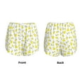 thumbnail image 3 of Salouo Yellow Lemon Leaves Print Women's 2 in 1 Running Shorts Double-Layer Shorts Athletic Workout Gym Yoga Shorts Running Shorts for Women-Medium, 3 of 7