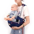 thumbnail image 3 of Portabebés con taburete de cintura para bebé, andadores, cinturón de seguridad ajustable, mochila, accesorios para bebé, 3 of 4