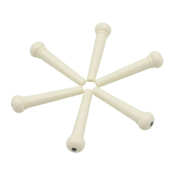 6 Unidades Pinzas para Guitarra Acústica con Puente de Guitarra Clavijas, Recambio para Guitarra 40 x 10 mm Hugo Pasadores de puente de guitarra acústica