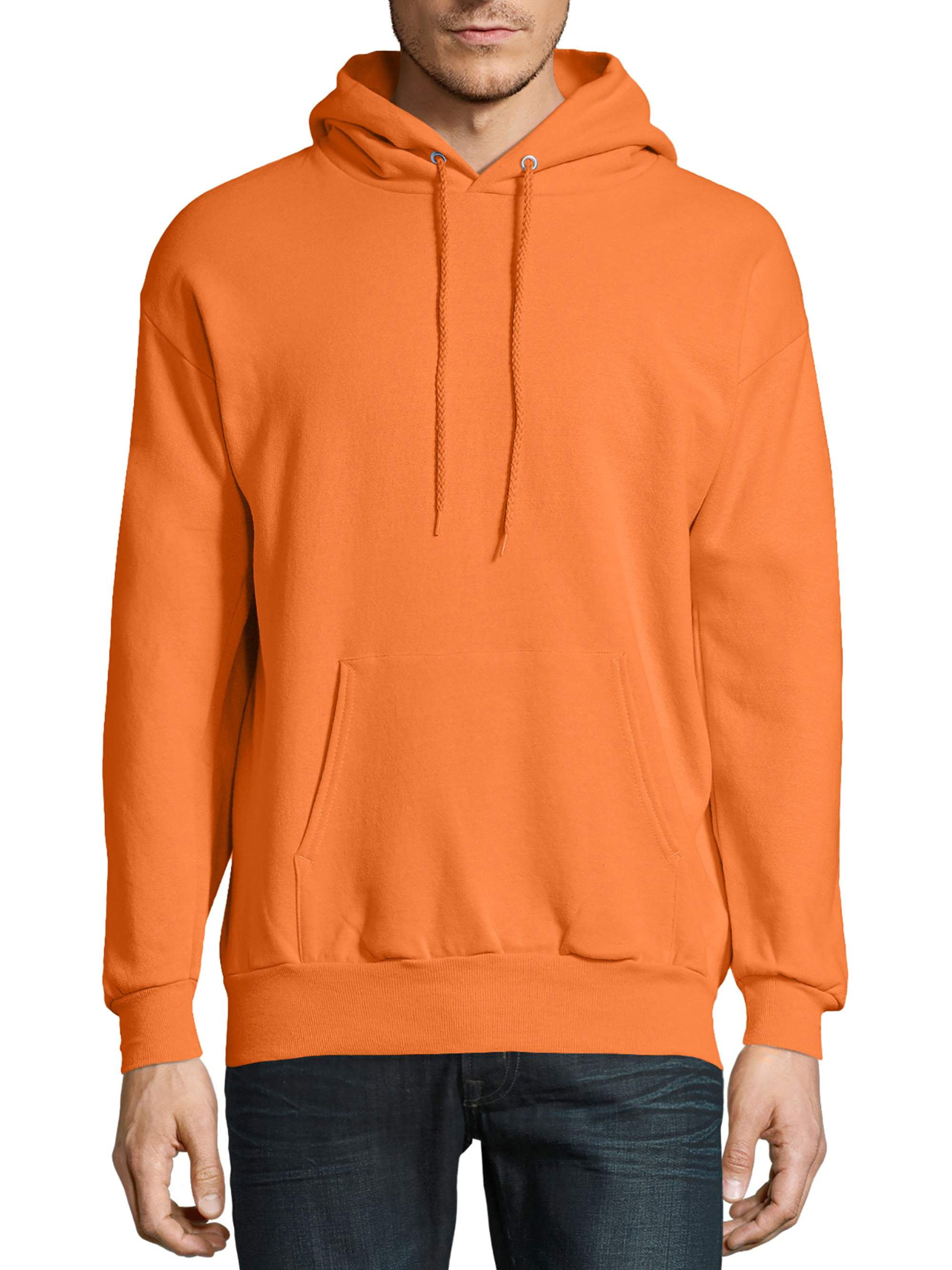 Hanes ComfortBlend▒ EcoSmart▒ Men`s Pullover Hoodie Sweatshirt Safety Orange 2XL