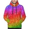 thumbnail image 4 of Bingfone Colorful Glitter Men'S Drawstring Hoodie Long Sleeve Pocket Sweatshirts-Xx-Large, 4 of 9
