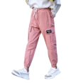 thumbnail image 2 of SILVERCELL Girls Cotton Jogger Cargo Pants Loose Street Hip Hop Dance Sweatpant Trousers 3-13T, 2 of 8