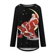 thumbnail image 4 of Aoochasliy Pullover for Women Clothes Christmas Women Sweatshirts Casual Round Neck Loose Blouses Printing Shirts, 4 of 5