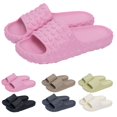 thumbnail image 2 of NOKIO Clearence Women’s Oversized Slide Slippers Non-Slip Indoor Shoes Ultra-Cushioned Sole Breathable Design for Home/Office Summer Comfort, 2 of 9