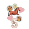 Mayflower Products Spirit Riding Free Party Supplies 5th Birthday Brown Horse Balloon Bouquet Decorations