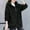 Black, variant on jjayotai Womens Fuzzy Fleece Coat, Winter Drawstring Zip up Hooded Jacket Outwear Long Sleeve Jackets with Pockets Black L