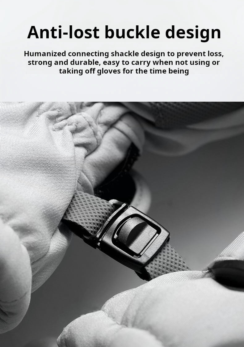 Cinda Ease Waterproof Ski Gloves for Men & Women, Thermal Winter Snow Gloves with Touchscreen Fingertips, Anti-Lost Buckle, Windproof Adjustable Cuff for Snowboarding & Outdoor Sports