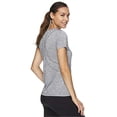 thumbnail image 3 of Reebok T-Shirt de Base Bicolore pour Femmes, Noir, Très Petit, 3 of 3