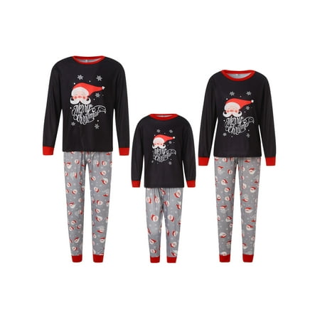 

Family Christmas Pjs Matching Sets Baby Christmas Matching Jammies for Adults and Kids Holiday Xmas Sleepwear Set-Kid