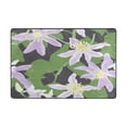 thumbnail image 3 of Purple Flowers Pattern Soft Polyester Area Rug 72''x48'', Non Slip, Memory Foam, Water Absorbent, 3 of 7