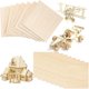 thumbnail image 1 of 3 Pieces Balsa Wood Sheets Wood Plywood Hobby Wood Board For Diy Crafts Wooden Model (450 X 450 X 1.5 Mm), 1 of 5