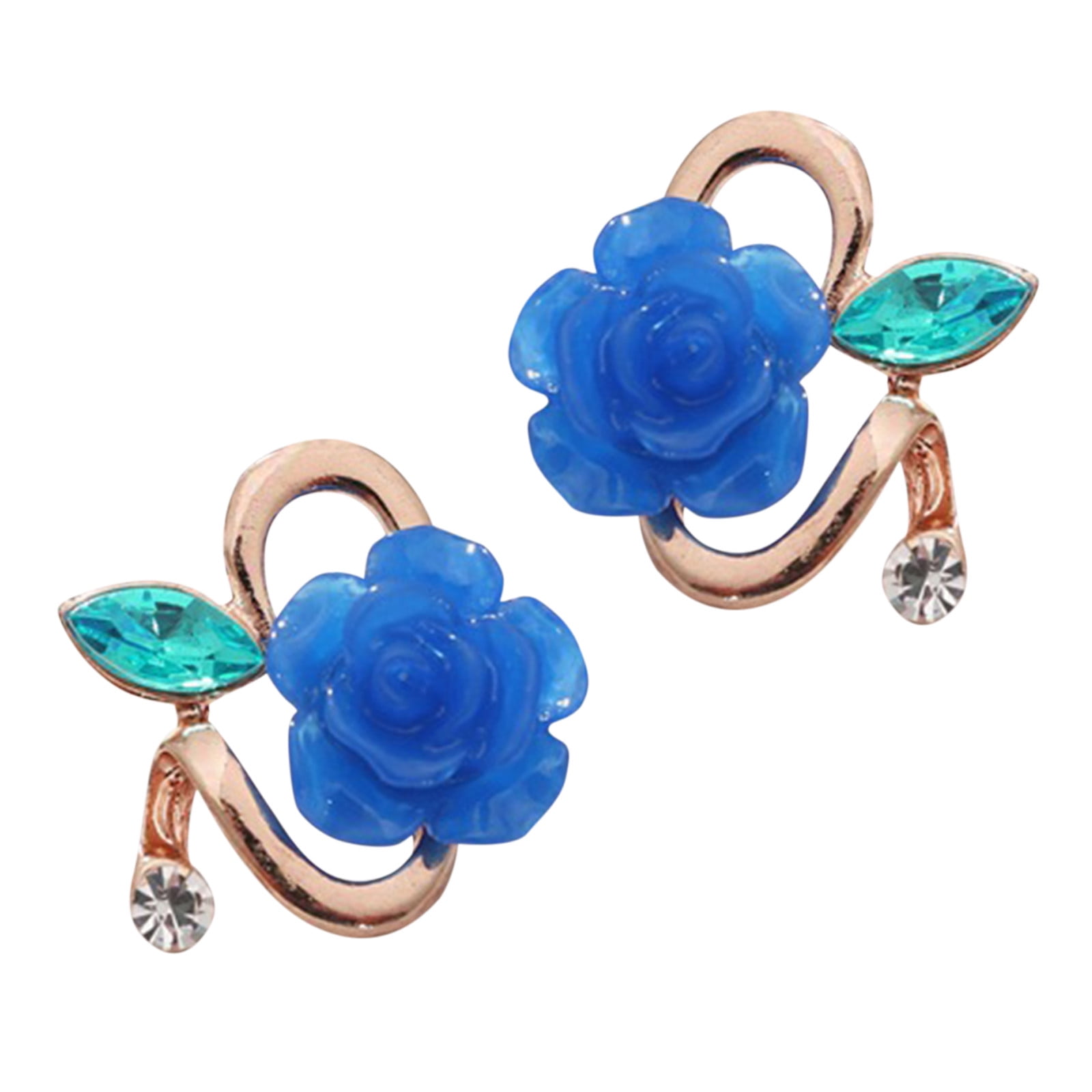 YUEHAO Earrings Fresh Flower Decorative Earrings Korean Style Earrings