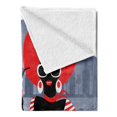 thumbnail image 2 of Alcohol Soft Flannel Fleece Blanket, Glamourous Retro Party Girl in Fashion Clothes at the Disco Drinking Fruit Cocktail, Cozy Plush for Indoor and Outdoor Use, 70" x 90", Multicolor, by Ambesonne, 2 of 5