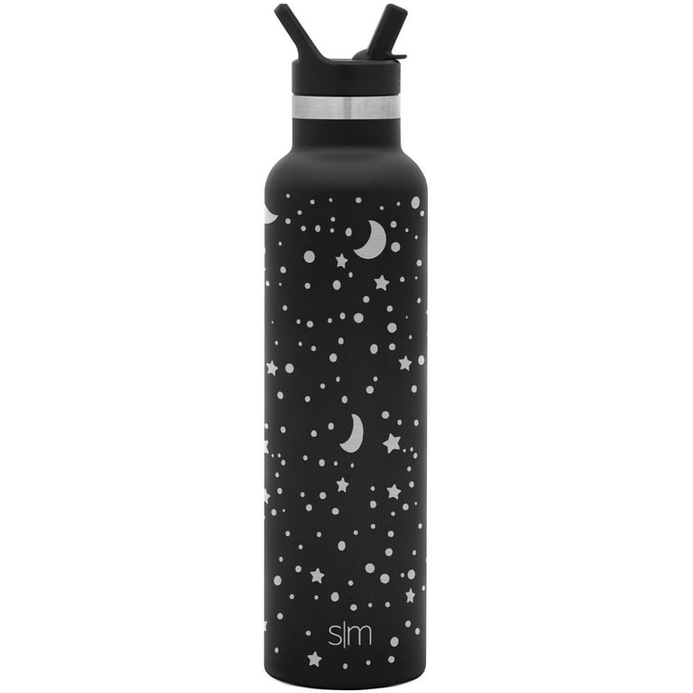 Simple Modern Carrara Marble Ascent Water Bottle with Straw Lid - 24oz