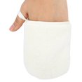 thumbnail image 3 of Guantes desmaquillantes reutilizables, toallitas de microfibra para limpieza facial, color blanco cremoso, 3 of 8