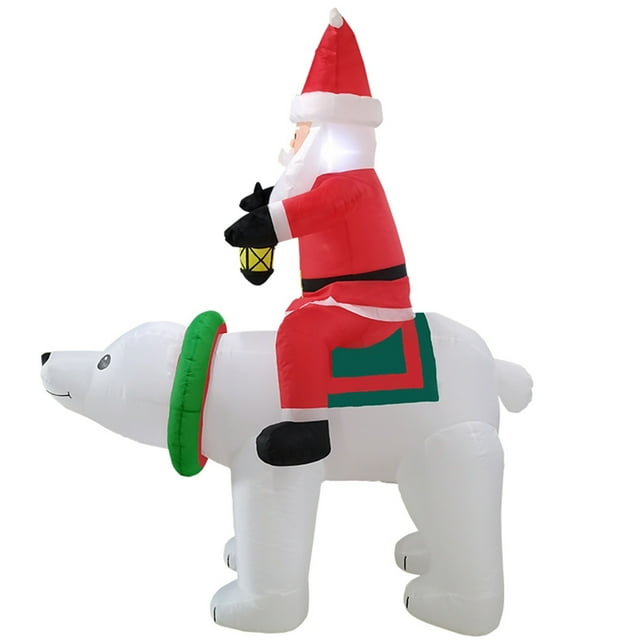 XFGOU full dolls Toys and Hobbies Christmas Toys Ring Outdoor or Indoor Decor Inflatable Game Santa Toss Inflatable Toy Inverted Wobbler