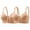Beige, variant on Bras for Women Front Closure, Hugcore Women's Large Sized Front Button Bras Breathable Comfortable Bra Middle Mothers' Bras without Underwire Sleep Bra Red 40