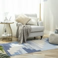 thumbnail image 6 of Bohemian Tufted Fringed Tassel Area Rug, 4 x 5.7 ft, Blue, 1 Pack, 6 of 7
