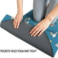 thumbnail image 3 of Blue Cartoon Unicorn Rainbow Cloud Star Balloon Hot Yoga Mat Towel Non Slip for Hot Yoga - Quick-Drying Yoga Mat Cover with 4 Corner Pockets with Travel Bag - Hot Yoga Towel Non Slip 74"x26", 3 of 6