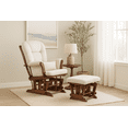 thumbnail image 3 of AFG Alice Glider and Ottoman with Pillow, Espresso Finish with Beige Cushions, 3 of 17