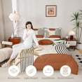 thumbnail image 3 of Manfei Boho Mid Century Twin Comforter Sets, Minimalism Art Bedding Set, Brown, Green and Black, Reversible 2pcs, 1 Comforter and 1 Pillowcase, 3 of 6