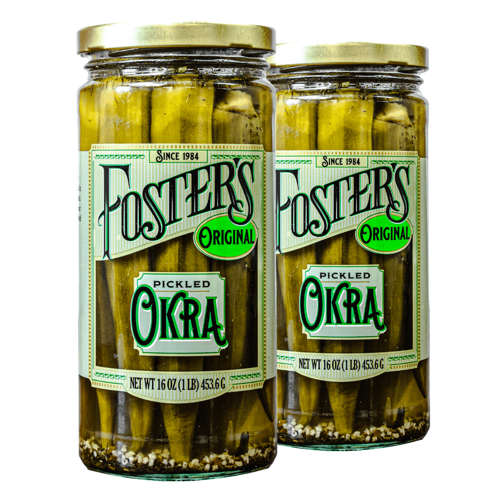 Foster's Pickled Okra 16oz (2 pack) Traditional Pickled Vegetables Recipe perfected over 30
