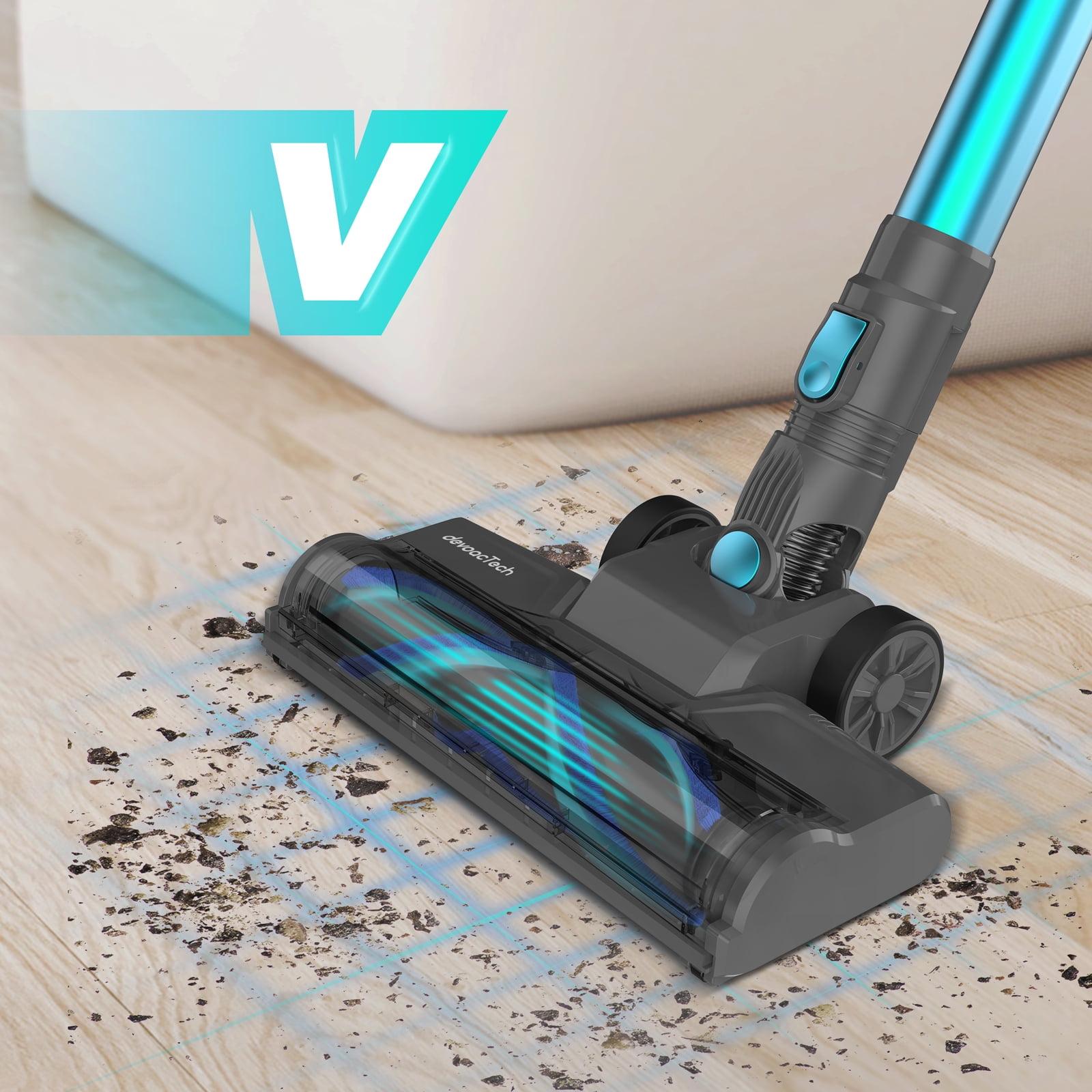  DEVOAC Cordless Vacuum Cleaner, Lightweight Powerful