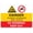 Warning Sign 4, variant on Danger Poison Sign, 8"x12" Aluminum Safety Warning Sign, Indoor Outdoor Toxic Hazard Sign
