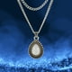 thumbnail image 4 of Collar con colgante doble capa de aleación con gota de agua para mujer, joya de regalo, 4 of 7