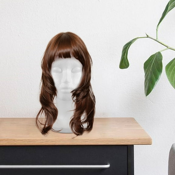 Masteelf Female Mannequin for Hats and Wigs Foam Display Stand for DIY Decoration Hairpieces and Headwear for Home Salon Travel Use