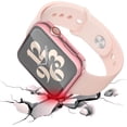thumbnail image 3 of XIHAMA 2Pcs Hard PC Case with Tempered Glass Screen Protector for iWatch 1 to 9 Generations 38/40/41/42/44/45/49mm, Ultra-thin Anti-scratch Overall Protective Cover for iWatch1 to 9 Generations, 3 of 8