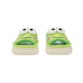 thumbnail image 3 of Keroppi 3D Character Face Art Women's Green & White Plaid Open-Toed Slide Slippers-Medium, 3 of 7
