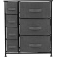 thumbnail image 3 of Sorbus 7-Drawer Chest Dresser for Adults and Children's Rooms, Wood Top, Fabric Drawers - Black, 3 of 3