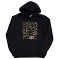 thumbnail image 3 of Touch Down Season Football Hoodie for Women & Teen Girls Cute Game Day Collage Sweatshirt Black Hoodie Large, 3 of 8