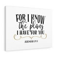 thumbnail image 5 of Scripture Walls Jeremiah 29:11 I Have For You Bible Verse Canvas Christian Wall Art Ready to Hang Unframed, 5 of 16