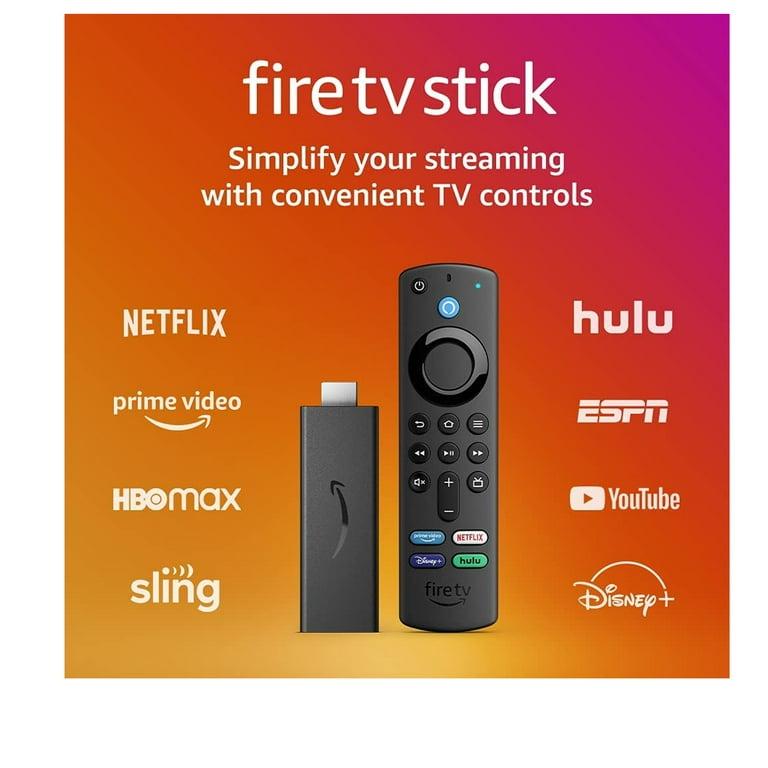 Fire Stick 4K Ultra HD - Alexa Voice Remote - TV Media Player  Firestick