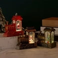 thumbnail image 3 of Christmas Water-Filled Train Ornament - LED Lighted, 3 AG13 Included, 3 of 8