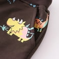 thumbnail image 6 of Glisme Boys Shorts Toddler Kids Sport Shorts Cartoon Dinosaur Prints Casual Fashion Beach Cargo Shorts Durable Shorts For Child Size 3-4 Years ,Black, 6 of 6