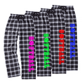 thumbnail image 2 of Adult Softball Black and White Flannel Pants (Royal, Adult Medium), 2 of 2