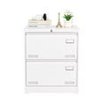 thumbnail image 5 of Metal Filing Cabinet in White with 2 Drawers and Lock for Office Clean and Maintenance, 5 of 7