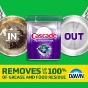Cascade Platinum Plus Dishwasher Detergent Clean, 62 Count