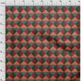 thumbnail image 4 of oneOone Georgette Viscose Dark Magenta Fabric Geometric Sewing Fabric By The Yard Printed Diy Clothing Sewing Supplies 42 Inch Wide, 4 of 4