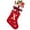 Red, variant on Personalized Christmas Stockings 17.7 Inch Large Initial Stocking with Snowflake Design Red Plaid Bow for Fireplace Hanging Xmas Tree Home Holiday Party Decorations