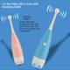 thumbnail image 4 of Cepillo de dientes eléctrico para niños de 3 a 15 años con bonito diseño de pingüino de dibujos animados y cabezales de repuesto suaves, batería seca sónica AAA, 4 of 5