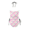 thumbnail image 4 of Womens 2 Piece Swimsuits Trendy Print Removable Padding Separate Adjustable Bikini Light Gray Womens Bathing Suits XL, 4 of 5