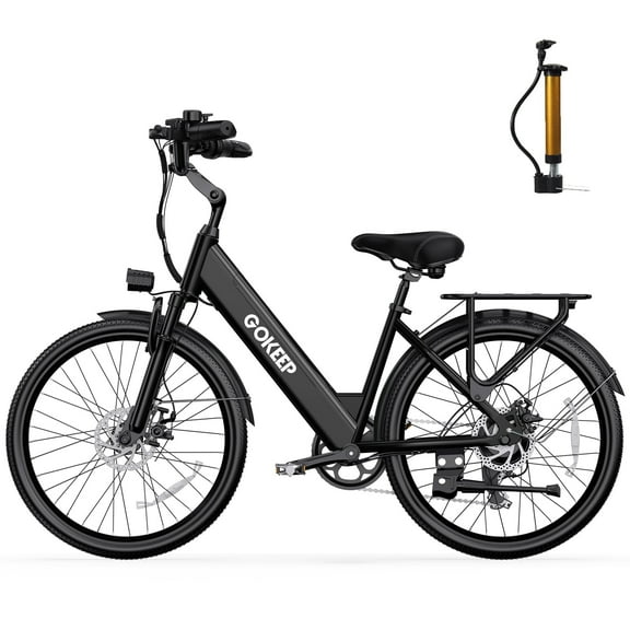 GOKEEP Electric Bike for Adults 600W Motor 10.4AH 48V Battery 26" All Terrain Ebike UL2849